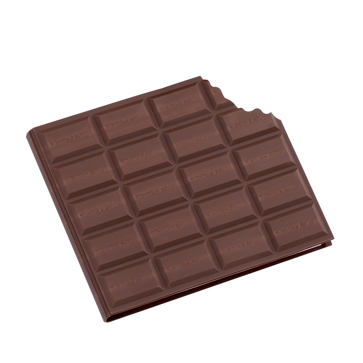 Caiet, TREXORA, design realist ciocolata, hartie groasa, 8.7x10.2cm, culoare maro