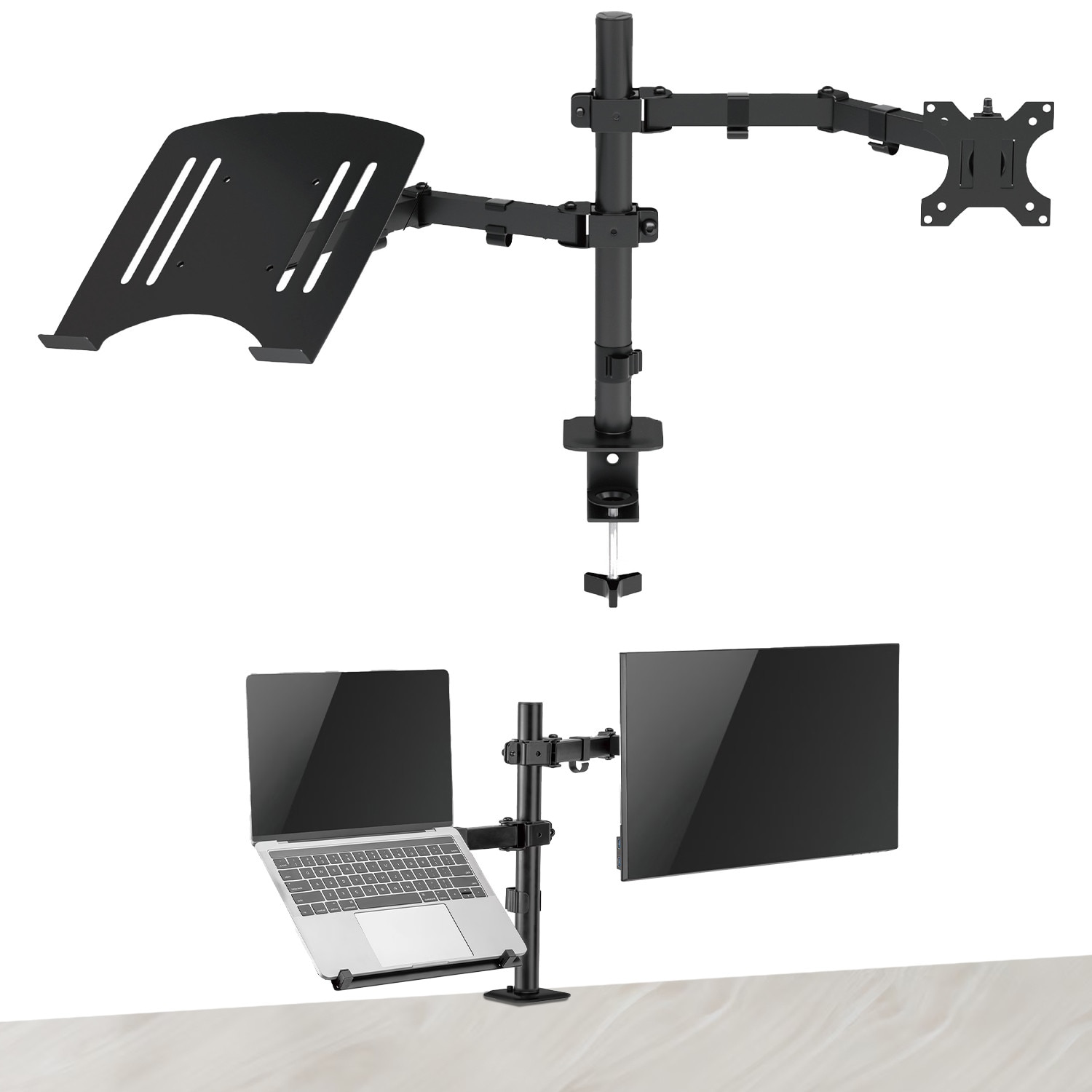 Suport monitor si laptop, suport pentru brat pentru laptop pentru ecran ...