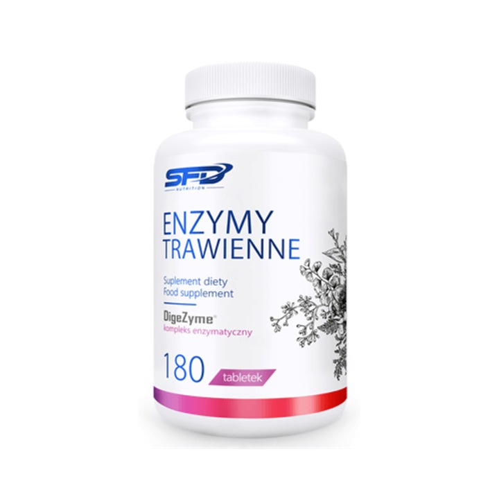 Supliment alimentar SFD Enzime digestive, 180 Tablete, Digestiei, Suport digestiv, DIGEZYME