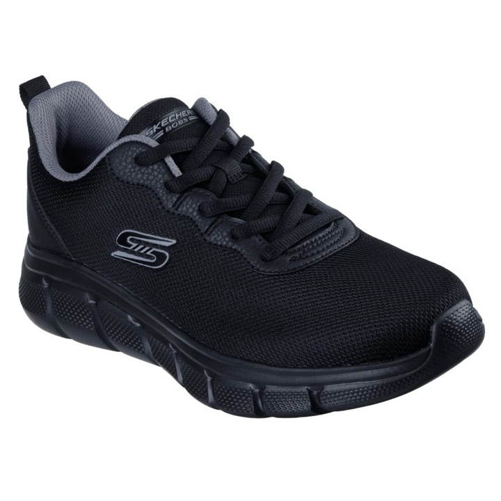 Skechers Skechers Bobs B Flex Icy Edge férfi fűzós fekete sneaker félcipő 118109-BBK