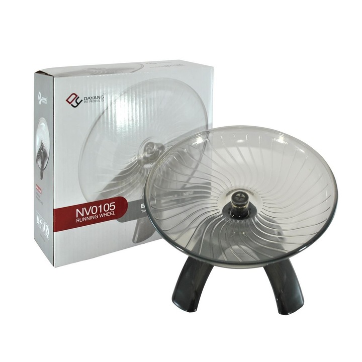 Roata cu suport pentru rozatoare, Plastic durabil, ⌀ 18 cm