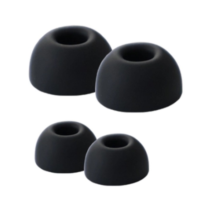 Set 4 dopuri compatibile cu SAMSUNG Galaxy Buds 3 pro negru - marimile small + large