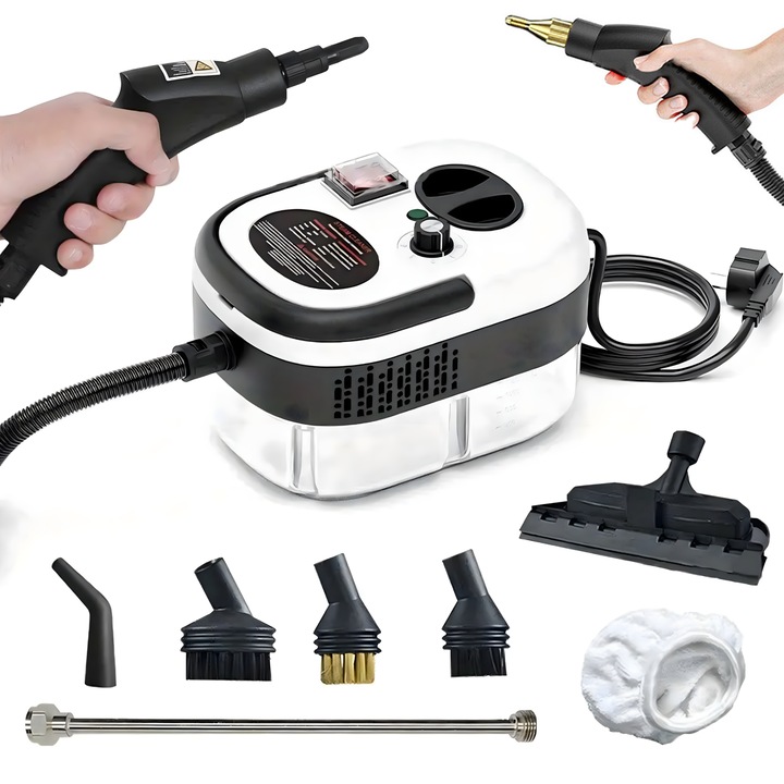 Комплект парочистачка 2500W, 1200ml, 3 bar, 105C, с аксесоари