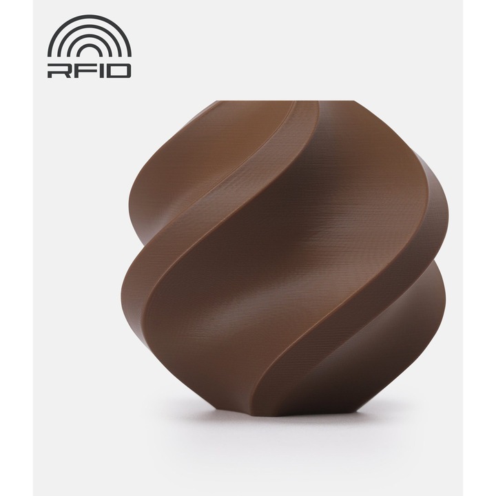 Filament 3D Bambu Lab PLA Basic 1.75mm, bobina 1kg, Maro cacao