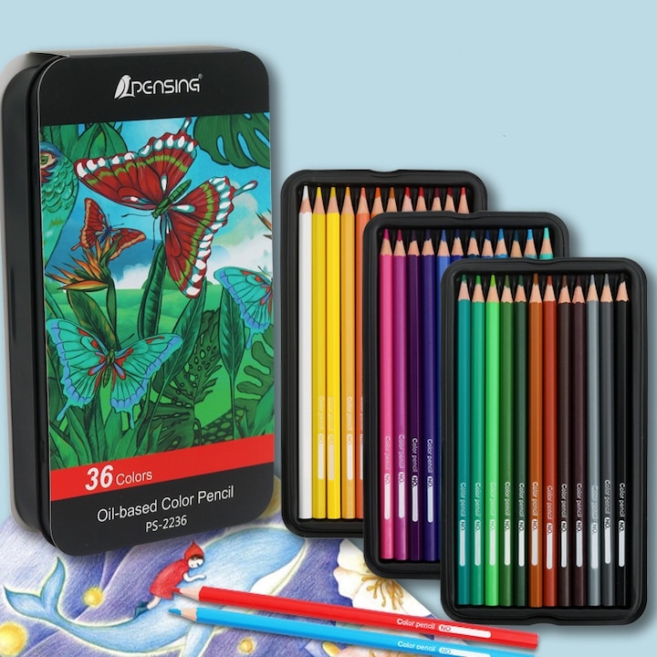 Цветни моливи Faber Castell, Wacorresi, цветове, алкохолни маркери, комплект цветни моливи за рисуване с 36 цвята, здрави и нелесни за чупене, по-гладки, възстановяват истинския цвят на майстора, материалът е деликатен.