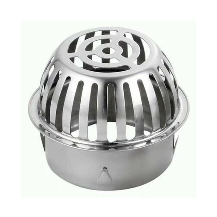 Protectie metalica pentru jgheaburi, 75x40x101mm, argintie, set de 1 bucata