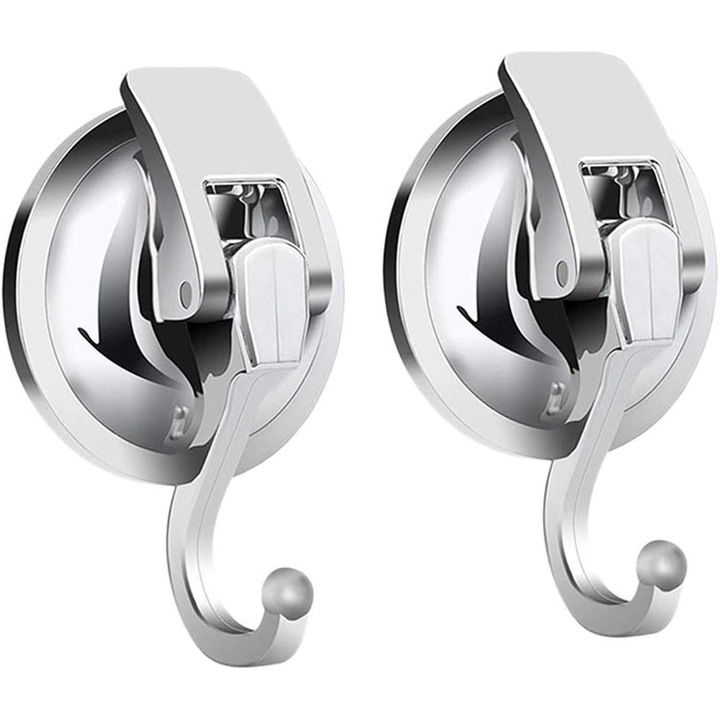 Set 2 agatatori, design curbat, suport din silicon, cu ventuza