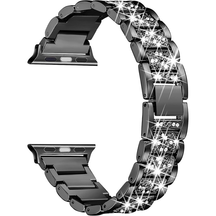 Каишка, съвместима с Apple Watch Band 38mm 40mm 41mm 42mm 44mm 45mm iWatch Series 7/6/5/4/3/2/1/SE, елегантни бижута, метална гривна, регулируема гривна.