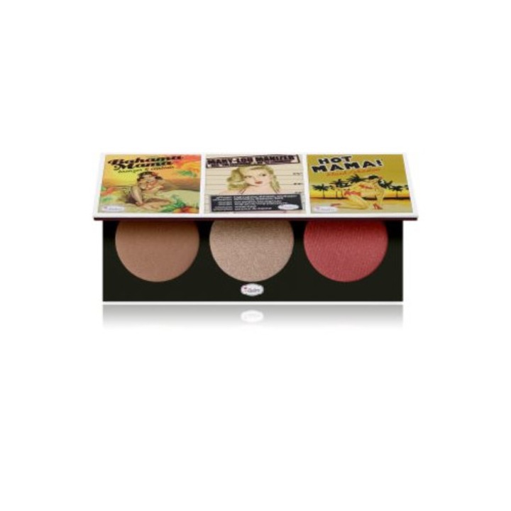 Комплект грим, TheBalm, Пудрови сенки за очи, естествен вид, многоцветни