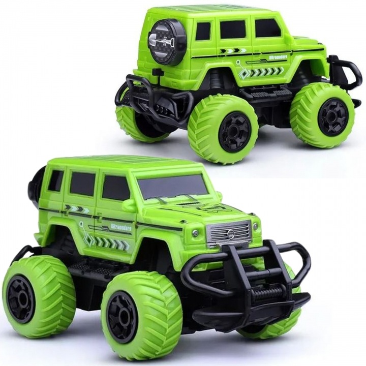 RC количка Woopie Jeep Cross-Country, 4 канала, LED, за деца от 3 години