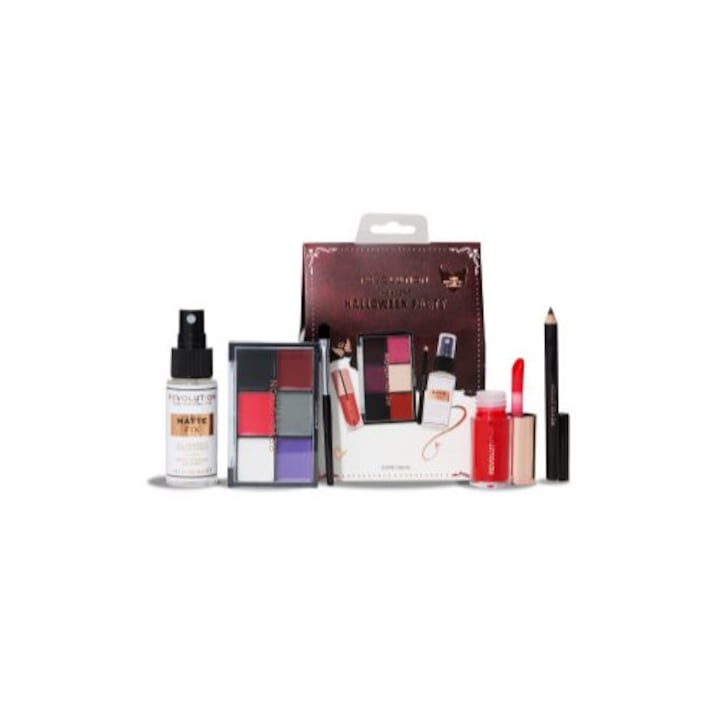 Сенки за очи, Makeup Revolution, подаръчен комплект, течни, естествен вид, многоцветни