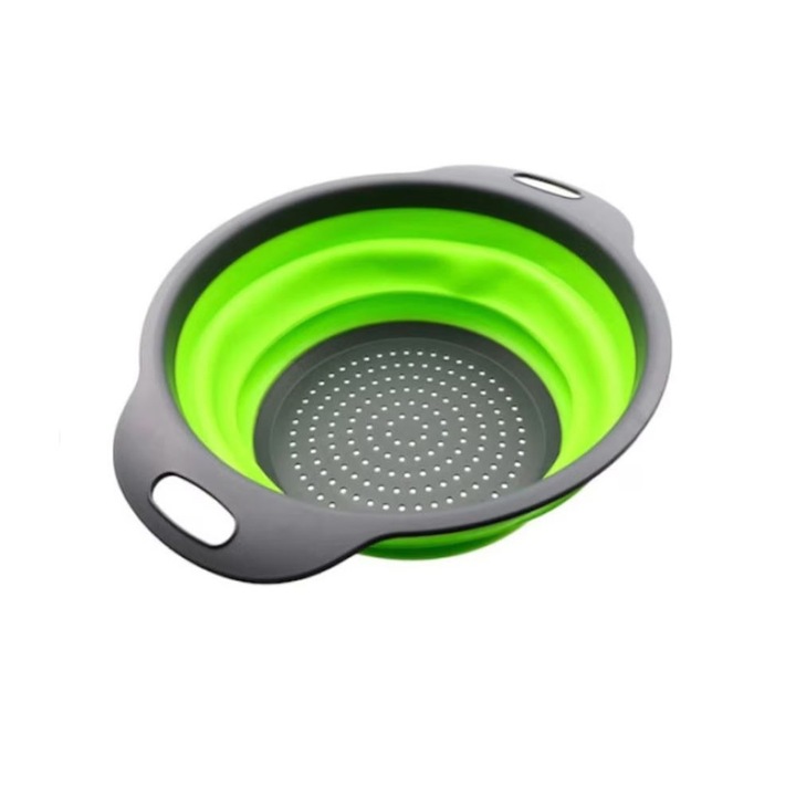 Цедка, зелена, 3.5см, от силикон и органична пластмаса