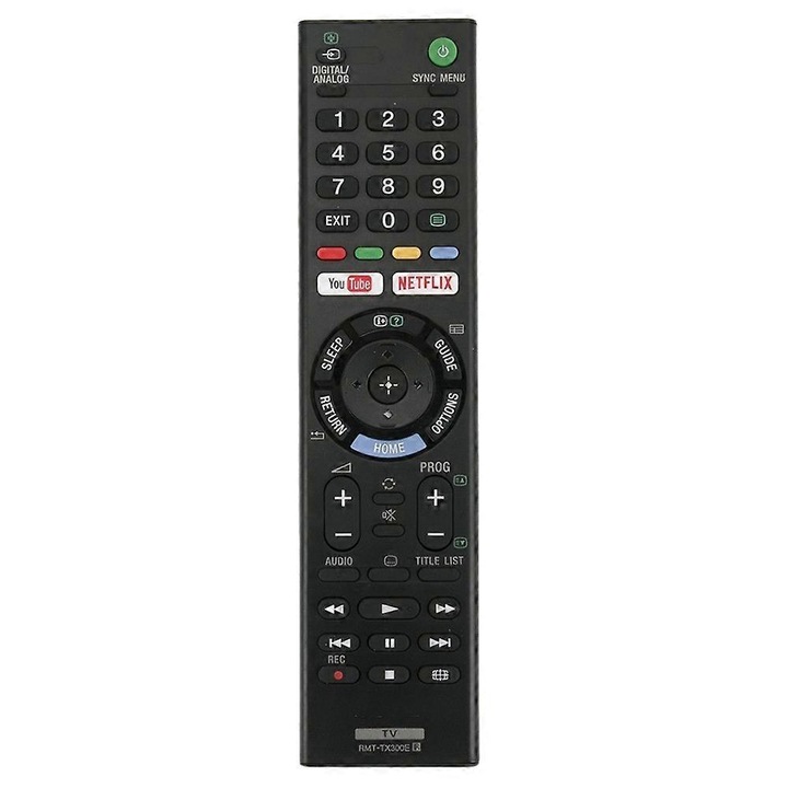 Telecomanda pentru TV, Rmt-tx300e, plastic, neagra, 24.4x9.2x2.4cm