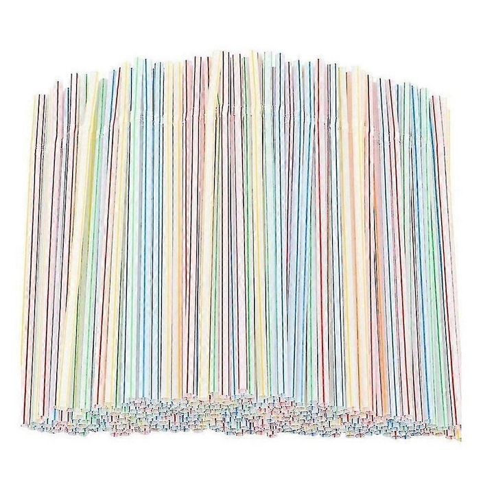 Set 1000 paie, din plastic, 21x0.5 cm, multicolor