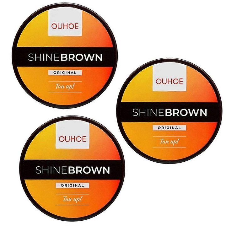 Crema autobronzanta, Ouhoe, 3 bucati, efect rapid, nuanta aurie, pentru toate tipurile de piele