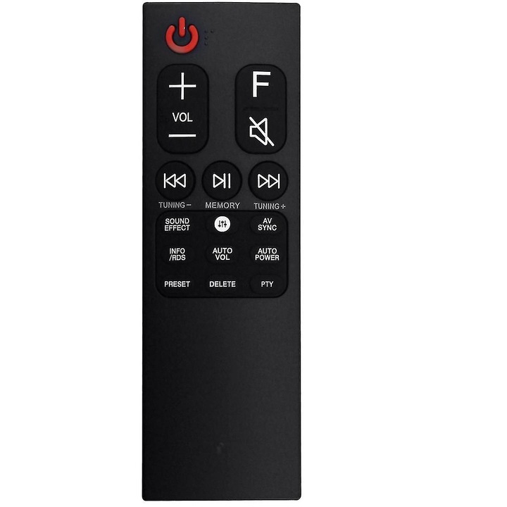 Telecomanda de inlocuire AKB75595312 pentru Soundbar, neagra, din plastic
