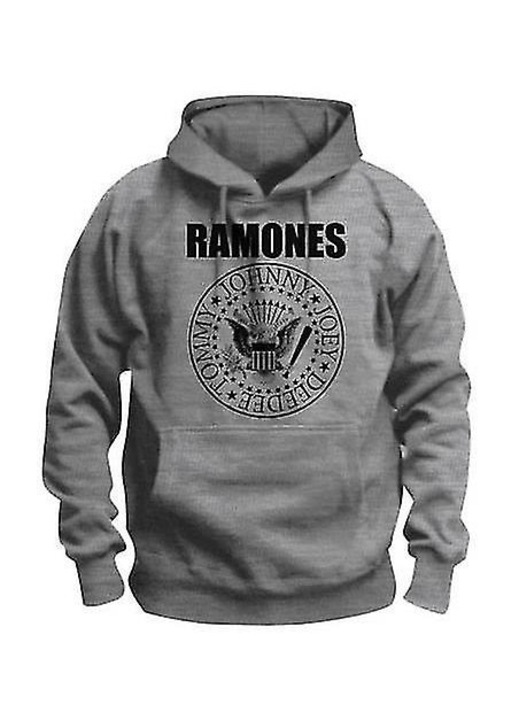 Uniszex pulóver, Ramones, pamut, szürke