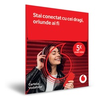 Cartela SIM PrePay Vodafone 5 EURO credit