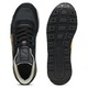 Puma, Pantofi sport unisex cu garnituri din piele intoarsa RX 737 Vintage, Negru, Galben, 12