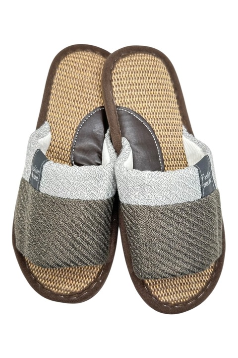 Papuci de casa decupati unisex, Tecos®, design modern, talpa comoda si respirabila, Maro