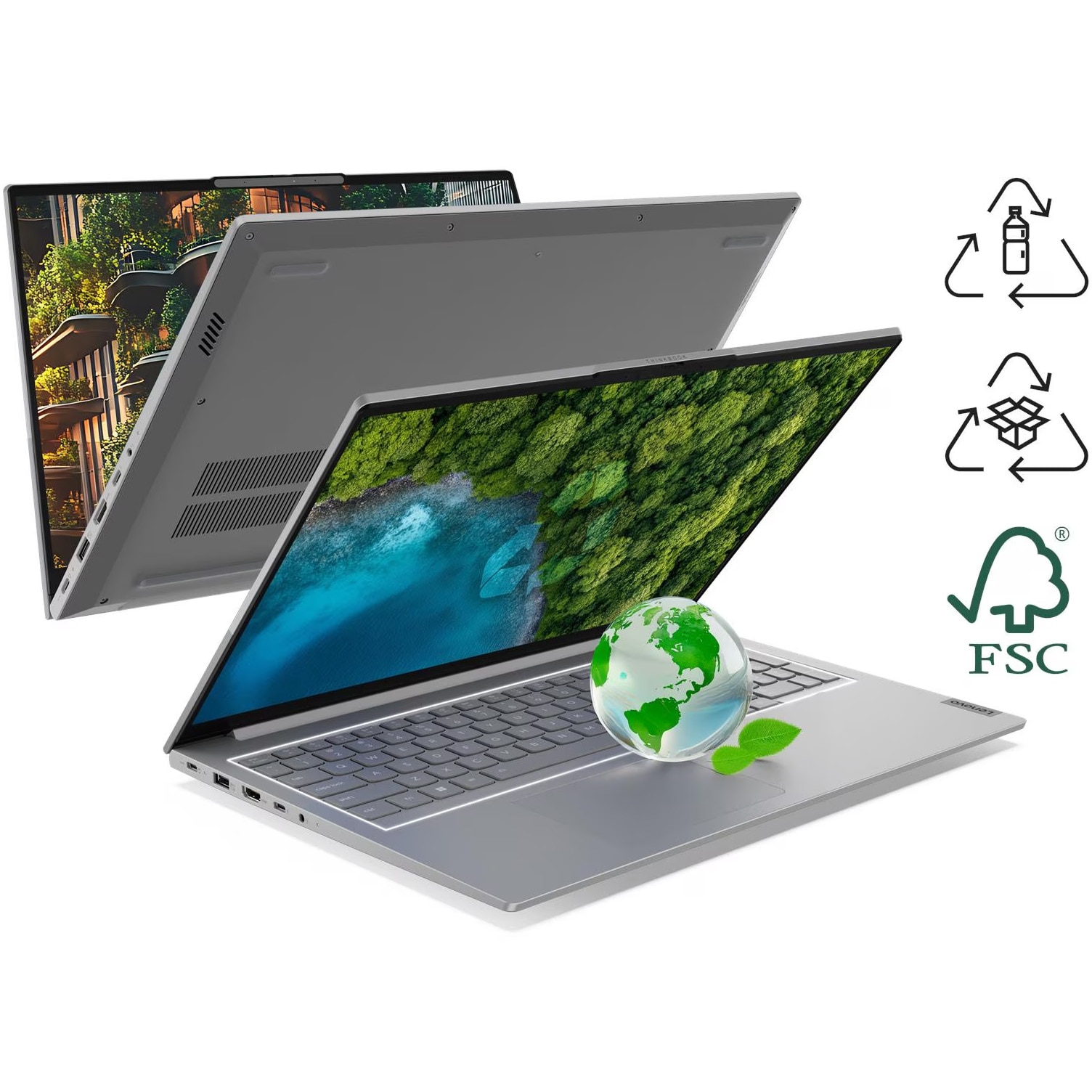 Laptop Lenovo ThinkBook 16 G8 IRL cu procesor Intel® Core 7 240H pana la 4.0GHZ, 16" WUXGA, IPS, 32GB DDR5 RAM, 1TB SSD, Intel® Graphics, No OS, Arctic Grey