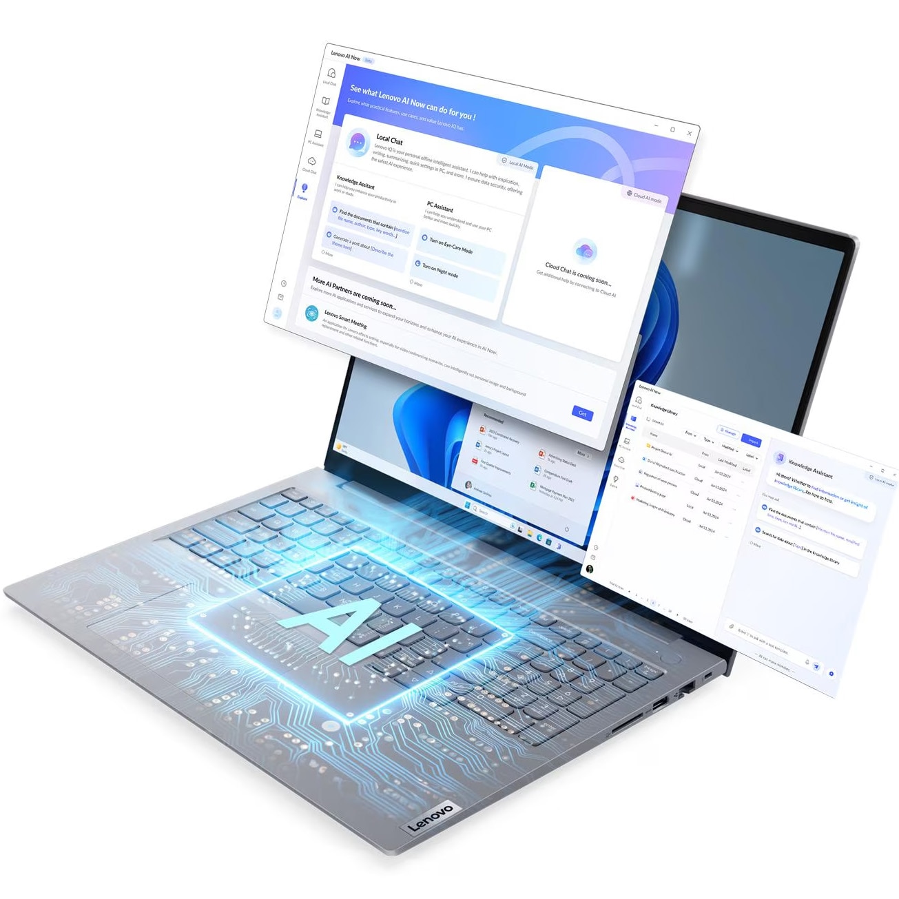 Laptop Lenovo ThinkBook 16 G8 IRL cu procesor Intel® Core 7 240H pana la 4.0GHZ, 16" WUXGA, IPS, 32GB DDR5 RAM, 1TB SSD, Intel® Graphics, No OS, Arctic Grey