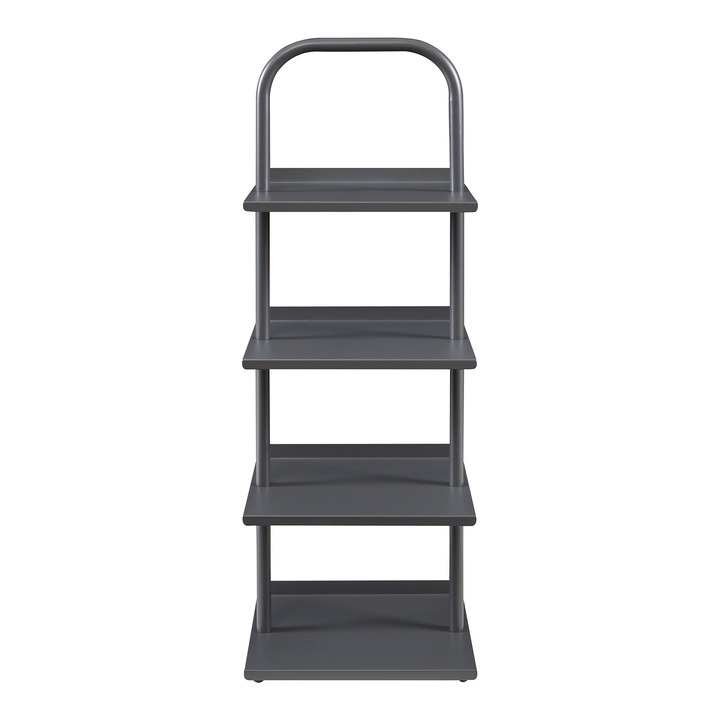 Suport pantofi, en.casa Poytya, 4 rafturi, antracit, 96x34x32cm