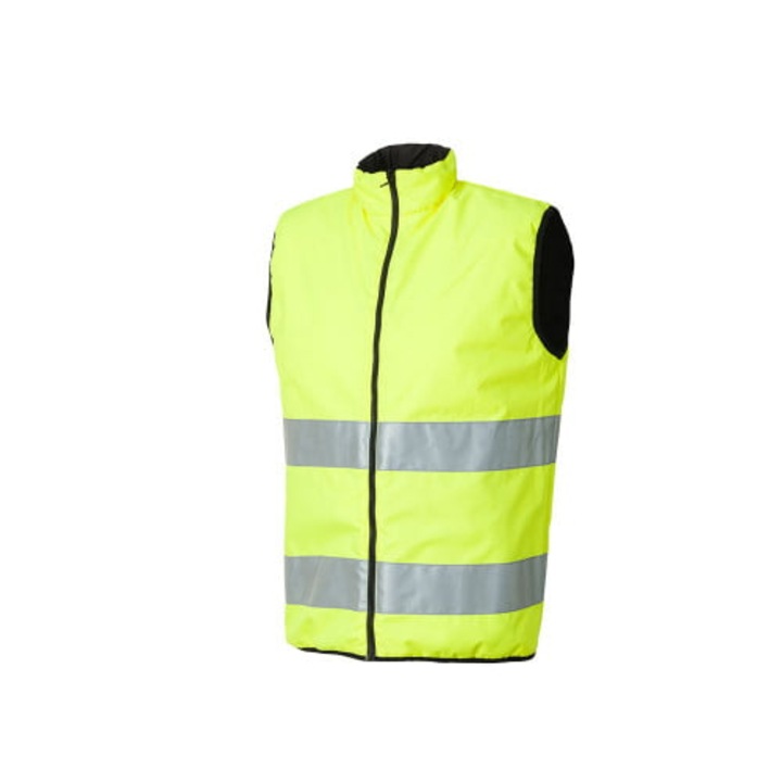 Vesta de protectie reflectorizanta reversibila Reverso, culoarea galben - Renania L GALBEN