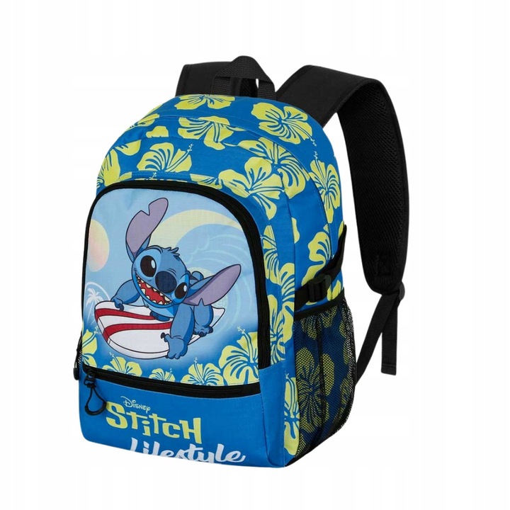 Rucsac, Nerd Hunters, Lilo & Stitch, Material: Poliester, Bretele Reglabile, Moale, Materiale Durabile, Rezistent La Murdarie, Un Compartiment Principal, Atentie La Detalii, Albastru