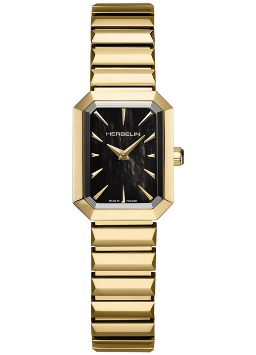 Часовник Herbelin Women's Black Quartz, 5 1/2 Roundabout 751, Swiss Made