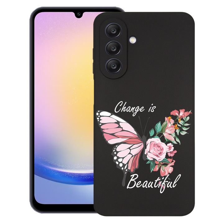 BestCase® Szilikon Ultra Slim tok Samsung Galaxy A17 5G-hez Change is Beutiful dizájnnal, 2042411 B 1853