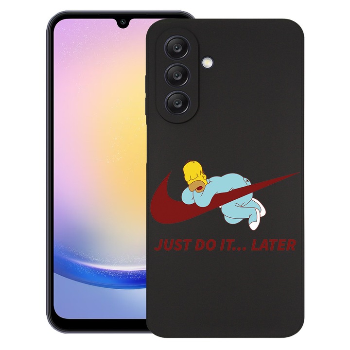 BestCase® Husa pentru Samsung Galaxy A55, Just Do It Later Homer Simpson, Slim Silicon 0.8MM, Antisoc, Protectie camera si ecran, 1788874 B 1869