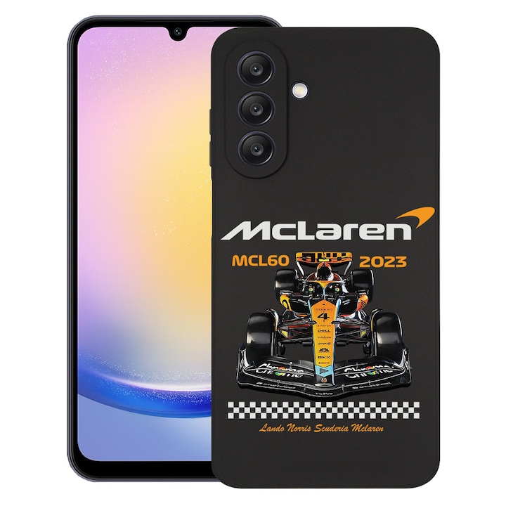BestCase® Husa pentru Samsung Galaxy A56, McLaren MLC60, Slim Silicon 0.8MM, Antisoc, Protectie camera si ecran, 1992021 B 1877