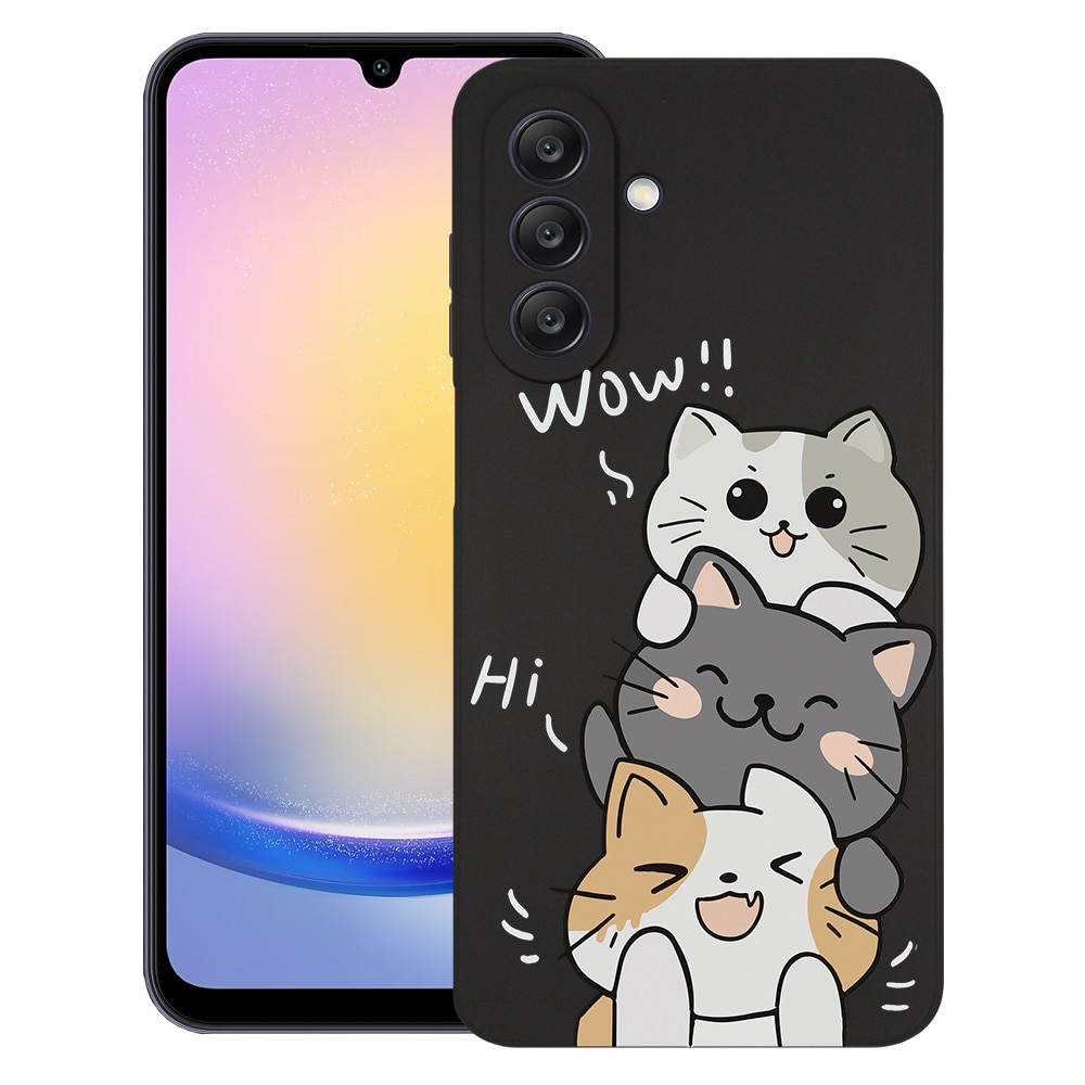 BestCase® Husa pentru Samsung Galaxy A16, Cat Wow, Slim Silicon 0.8MM, Antisoc, Protectie camera si ecran, 1923376 B 1855