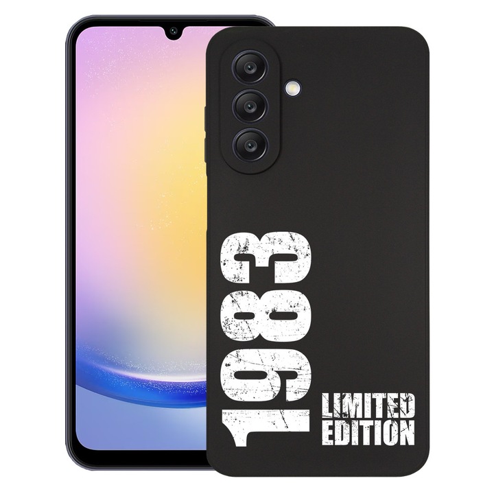 BestCase® Husa pentru Samsung Galaxy A55, Limited Edition 1983, Slim Silicon 0.8MM, Antisoc, Protectie camera si ecran, 1788874 B 1958