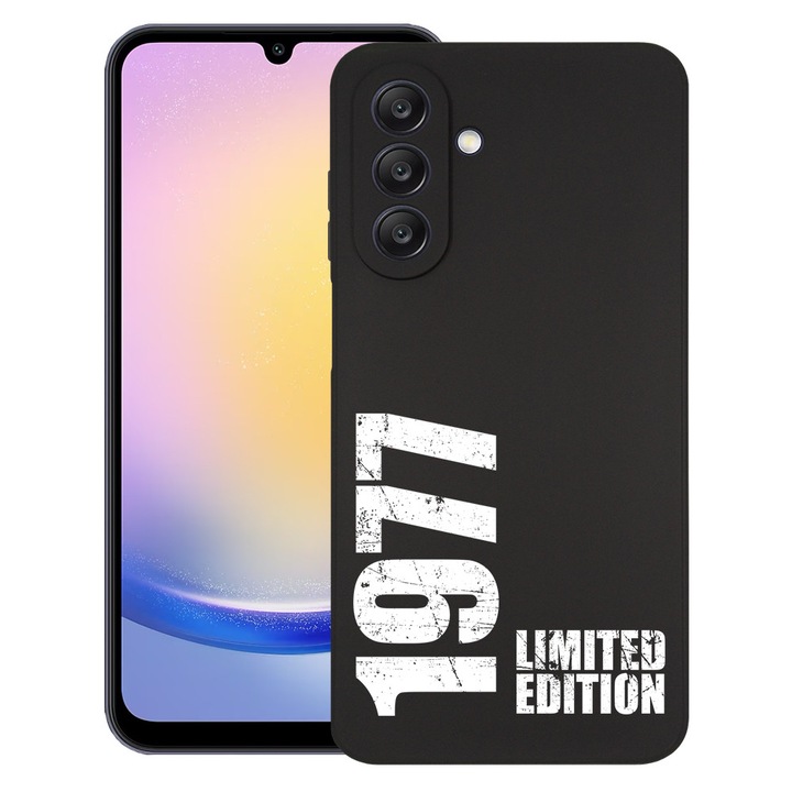 BestCase® Husa pentru Samsung Galaxy A55, Limited Edition 1977, Slim Silicon 0.8MM, Antisoc, Protectie camera si ecran, 1788874 B 1952
