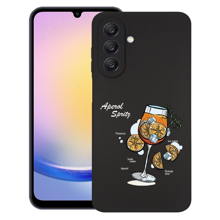 BestCase® Husa pentru Samsung Galaxy A55, Aperol Spritz, Slim Silicon 0.8MM, Antisoc, Protectie camera si ecran, 1788874 B 1844
