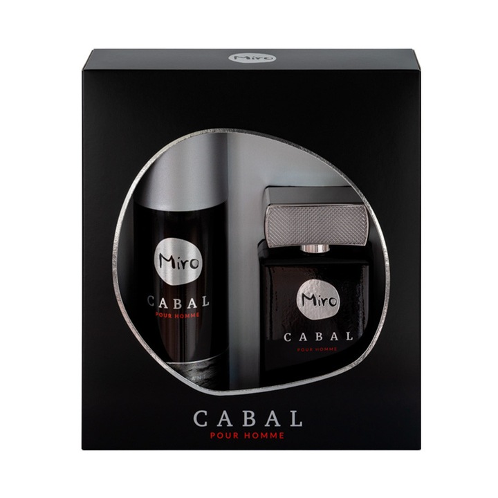 Set cadou Miro Cabal apa de toaleta si deodorant, 75 ml + 150 ml