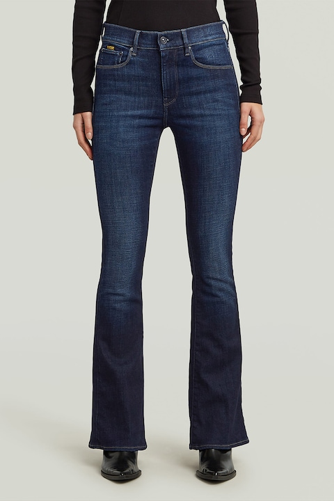 G-STAR, Blugi evazati cu talie inalta, Bleumarin