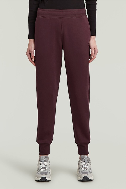 G-STAR, Pantaloni de trening conici Premium Core, Maro cognac, M