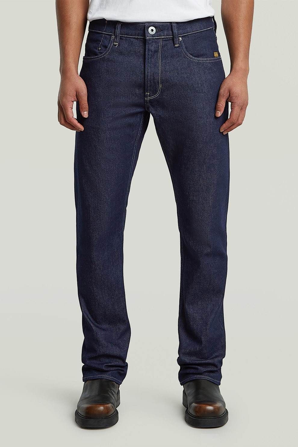 G-STAR, Blugi drepti Mosa, Albastru inchis, W33-L32