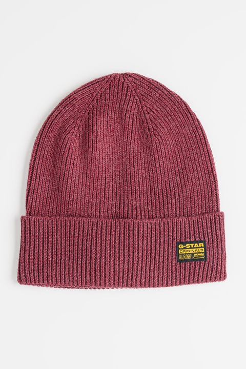 G-Star, Caciula elastica din amestec de lana Geffo, Rosu inchis