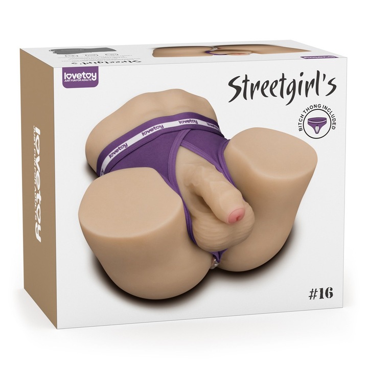 LOVETOY Anális maszurbátor dildóval, 8, 2 cm, Streetgirl's