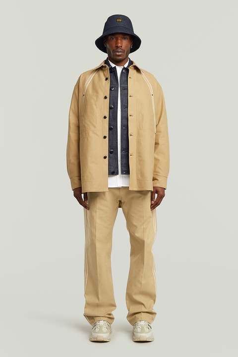 G-STAR, Pantaloni cu talie medie, Maro camel