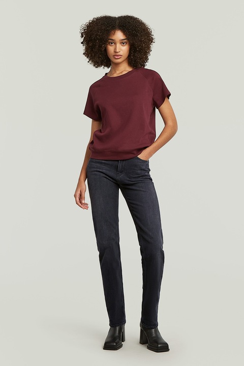 G-STAR, Blugi cu croiala dreapta Iggie, Negru stins