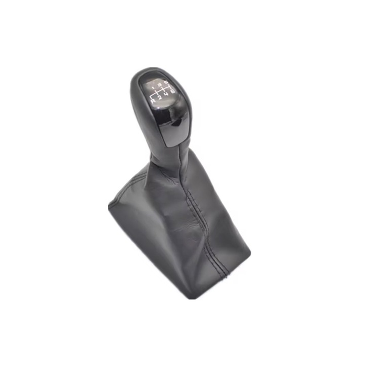 Manson si Maner Schimbator Auto idealSTORE, Compatibil Mercedes-Benz Clasa E W211 2002-2009, Trei Adaptoare 5R/R5/R6, Material Durabil, Imitatie Piele, Culoare Negru