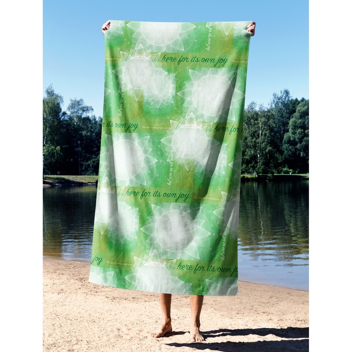 Плажна кърпа COLOUR COTTON yoga harmony, многоцветна, 90x150 см