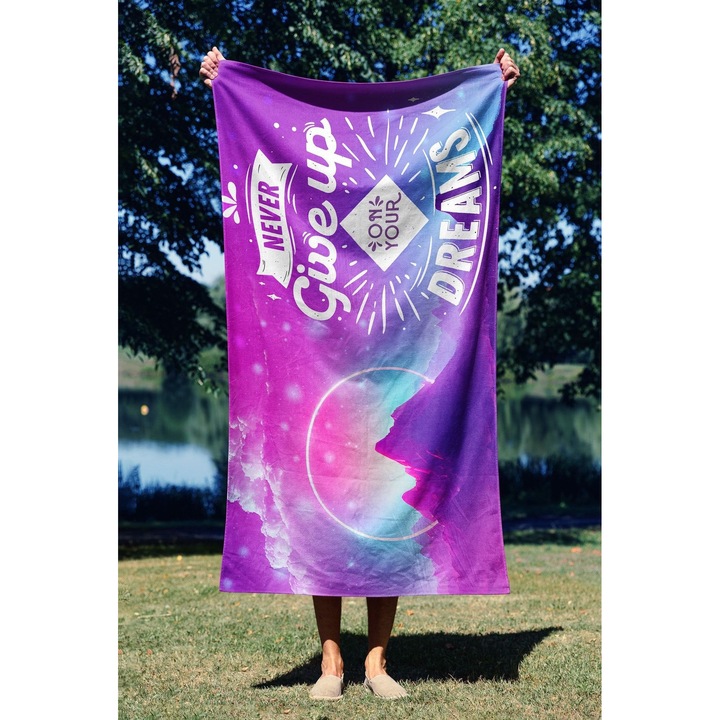 Плажна кърпа COLOUR COTTON, многоцветна, 90x150 см