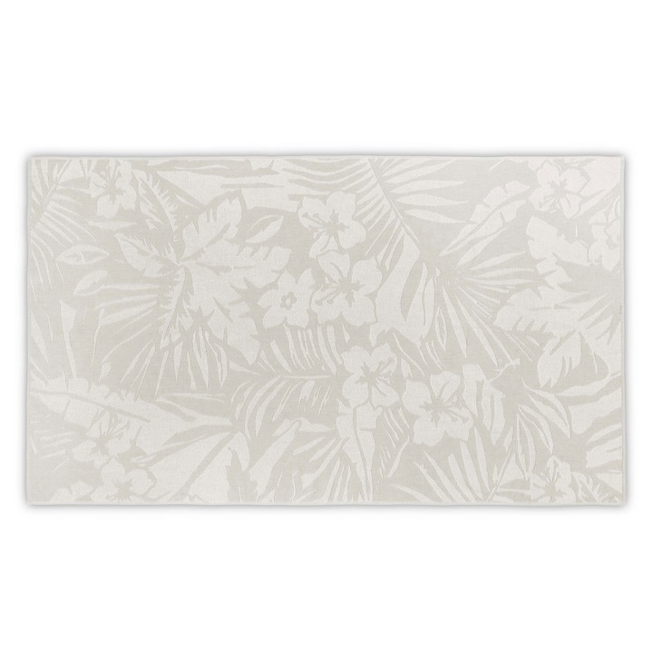 Плажна кърпа, ЦВЕТЕН ПАМУК, ботаническа, 100% памук, 100x180 см