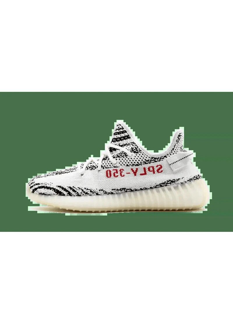 Pantofi sport Adidas Yeezy Boost 350 V2 Zebra, alb/negru, material